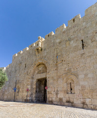 The Zion Gate of the Old City in Jerusalem, Israel