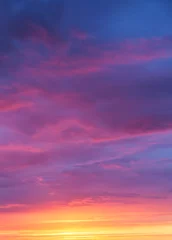 Crédence de cuisine en verre imprimé Ciel sunset sky with clouds