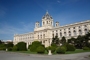 Fototapeta na wymiar Beautiful view of famous Naturhistorisches Museum (Natural History Museum) in Vienna, Austria.