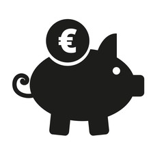 Sparschwein Icon - Piggy Bank icon for apps and websites