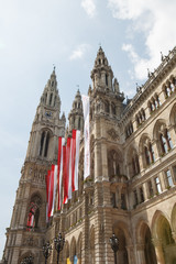 Fototapeta premium Vienna's Town Hall (Rathaus). Veinna. Austria