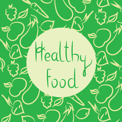 Healthy food vector illustration concept