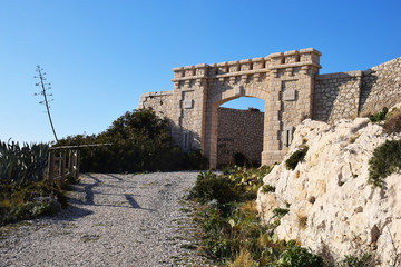 Fototapeta premium du frioul island fortress door