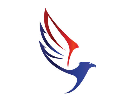 Modern American Eagle Patriotic Special Force Logo