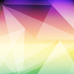 Abstract geometric gems and crystals glowing background with sparks and shining lines. Vector eps 10.