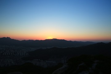 Sunset view from Mount Buluman ...