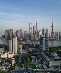 shanghai skyline view