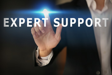 Male hand with finger pointing on blurred background