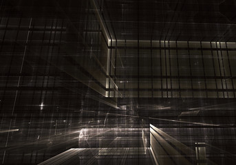 Abstract technology illustration, 3D illustration