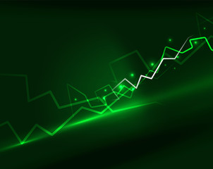 Neon lightning vector background