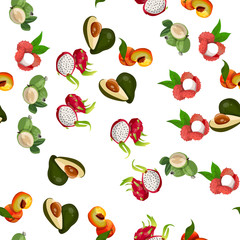 Fototapeta na wymiar exotic tropical fruit