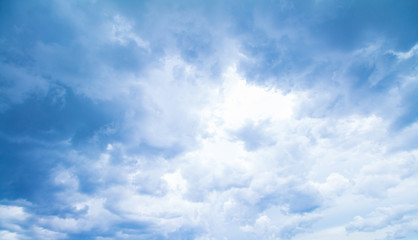 Blue sky and cloud in good weather day