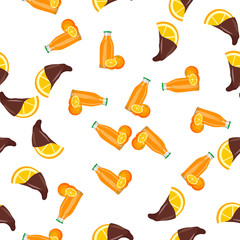 juice in glass bottle