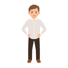 Boy in a classic clothes