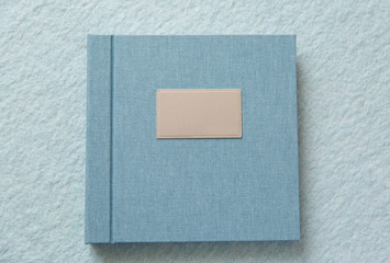 Fototapeta premium Blue book with fabric cover