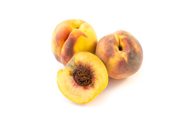 Peech isolated on a white background