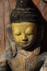 Fototapeta na wymiar Buddha image, Kakku Pagodas, Taunggyi, Myanmar