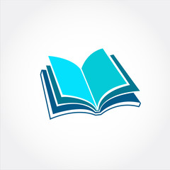 modern book logo