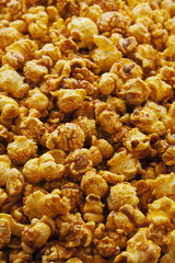 Caramel Popcorn Background