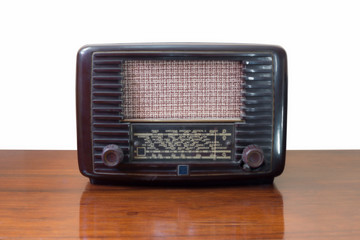 Vintage tube radio receiver
