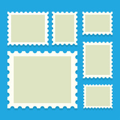 blank postage stamps