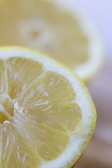 Lemon Halves Close Up