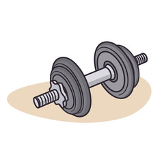 Dumbbell, Isolated on white background