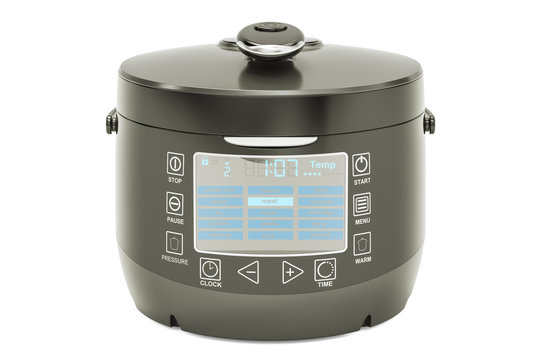 Automatic Multicooker, 3D rendering