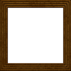 frame wooden 3d grunge isolated on white