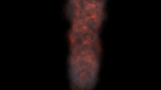 4k huge explosion,blast flow fireball & smoke in space,war scene.