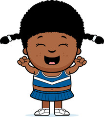 Cartoon Cheerleader Cheering