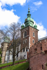 Famous Wawel Castle. Krakow Poland. Medieval history memorial