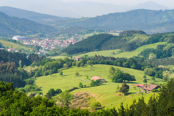Fototapeta na wymiar basque country rural town, Spain
