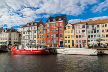 Nyhavn district  in Copenhagen