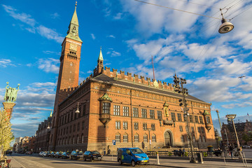 Fototapeta na wymiar City hall in Copenhagen