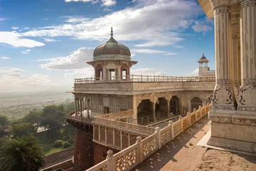 Photo sur Plexiglas Travaux détablissement Agra fort view of  Musamman Burj dome. Agra fort is a UNESCO world heritage site and a classic example of Mughal architecture in India.