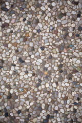 Pavement of small stones.