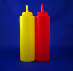 Mustard and Ketchup bottles
