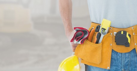 Construction worker Carpenter on building site