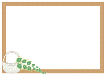 リーフとカゴのフレームB