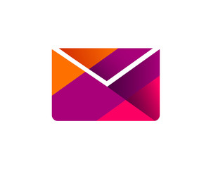 Modern Abstract Poly Shape Email Logo