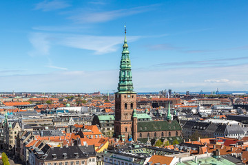 Naklejka na ściany i meble Aerial view of Copenhagen