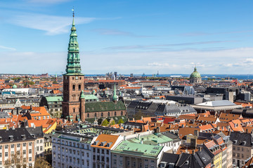 Fototapeta na wymiar Aerial view of Copenhagen