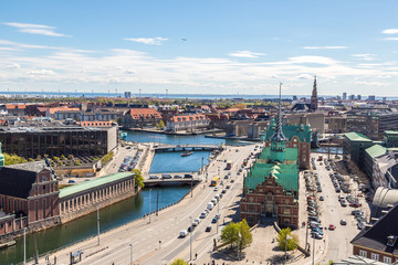 Obraz premium Aerial view of Copenhagen
