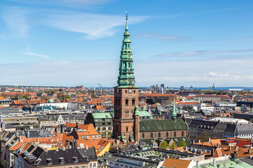 Aerial view of Copenhagen