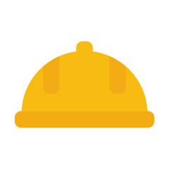 safety helmet icon over white background. vector illustration