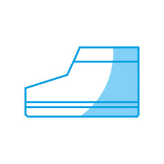 shoe icon over white background. vector illustration