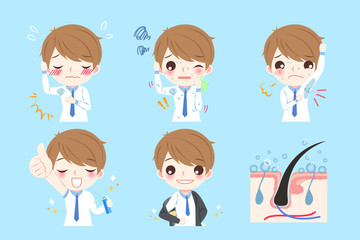 man with armpit problem