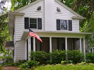 suburban middle class American house