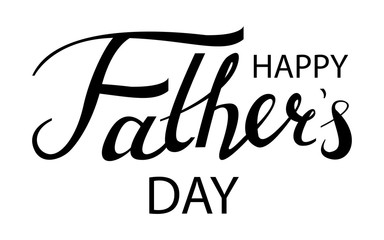 Fototapeta premium Happy fathers day typography. Vintage lettering for greeting cards, banners, t-shirt design.